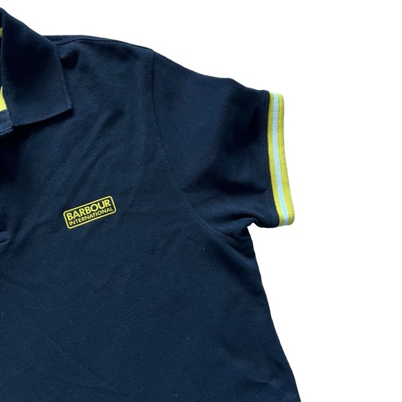Barbour International Men's Essential Tipped Polo Shirt Black Size M - Picture 7 of 11